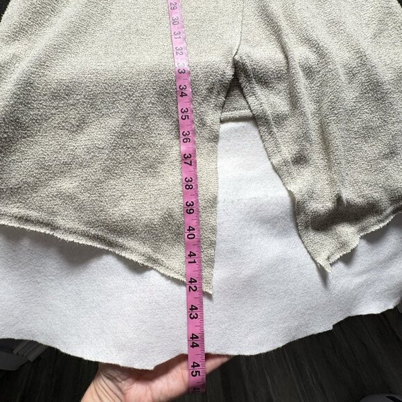 Anthropologie MOTH Women Dress Long Sleeve Asymmetric Hem Knit Sz M Beige 11-6 - Picture 10 of 10